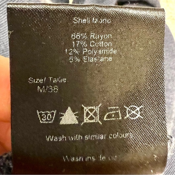 STORMS & MARIE Navy sweater knit midi dress high neck splitting side women’s M - Picture 11 of 12